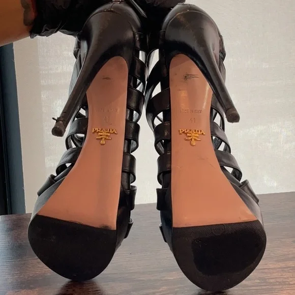 Prada Leather High Heels - Picture 2 of 7